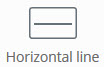 Horizontal line element icon